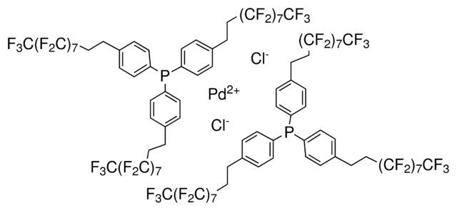 Bis[tris(4-(1<i>H</i>,1<i>H</i>,2<i>H</i>,2<i>H</i>-perfluorodecyl)phenyl)phosphine]palladium(II) dichloride