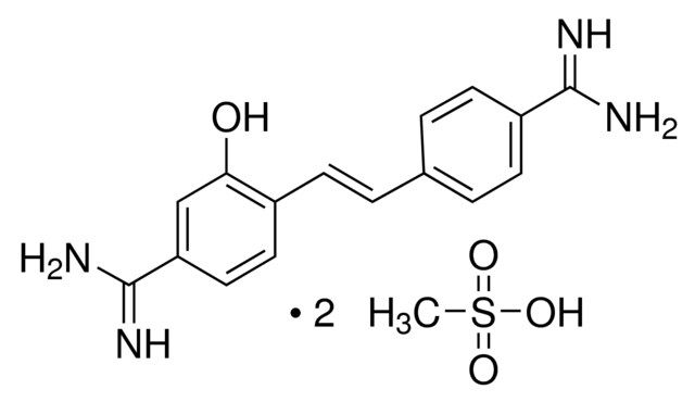 Hydroxystilbamidine bis(methanesulfonate)