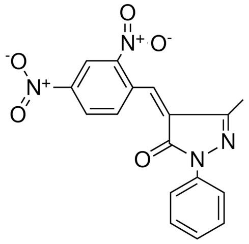 4-(2,4-DINITRO-BENZYLIDENE)-5-METHYL-2-PHENYL-2,4-DIHYDRO-PYRAZOL-3-ONE