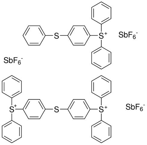 Triarylsulfonium hexafluoroantimonate salts, mixed