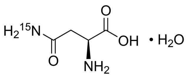 <sc>L</sc>-Asparagine-(<i>amide</i>-<sup>15</sup>N) monohydrate