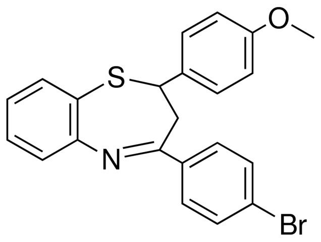 4-(4-BROMO-PHENYL)-2-(4-METHOXY-PHENYL)-2,3-DIHYDRO-BENZO(B)(1,4)THIAZEPINE