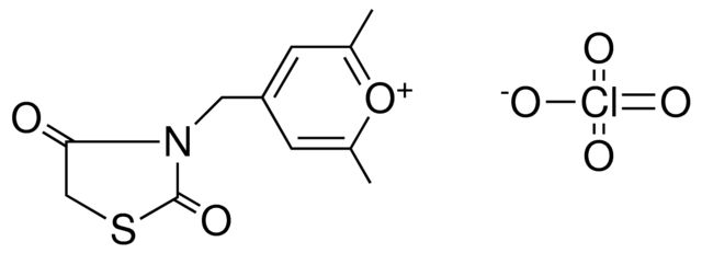 4-(2,4-DIOXO-THIAZOLIDIN-3-YLMETHYL)-2,6-DIMETHYL-PYRANYLIUM, PERCHLORATE