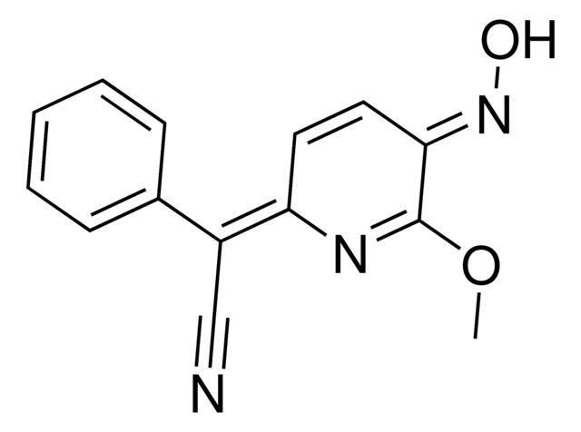 (2Z)-((5E)-5-(Hydroxyimino)-6-methoxy-2(5H)-pyridinylidene)(phenyl)ethanenitrile