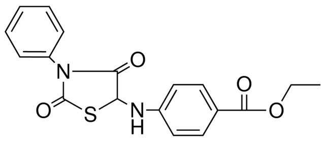 4-(2,4-DIOXO-3-PHENYL-THIAZOLIDIN-5-YLAMINO)-BENZOIC ACID ETHYL ESTER