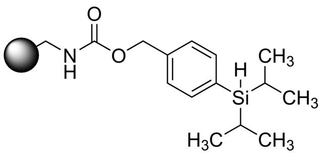 Carbamic acid 4-diisopropylsilanylbenzyl ester on <i>J</i>anda<i>J</i>el<sup>TM</sup>