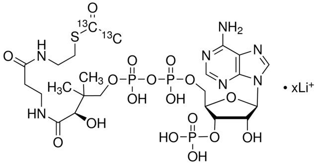 Acetyl-1,2-<sup>13</sup>C<sub>2</sub> coenzyme A lithium salt