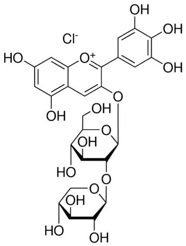 Delphinidin 3-sambubioside chloride