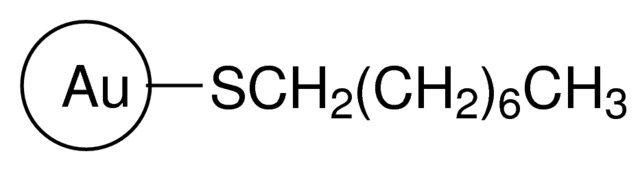 Octanethiol functionalized gold nanoparticles