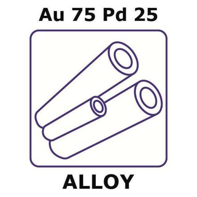 Gold-palladium alloy, Au75Pd25