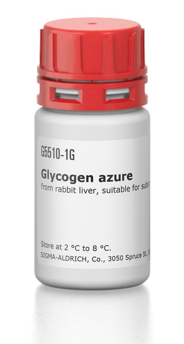 Glycogen azure