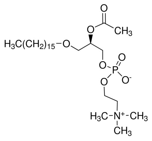 -Acetyl--O-alkyl-<sc>L</sc>--phosphatidylcholine from bovine heart lecithin