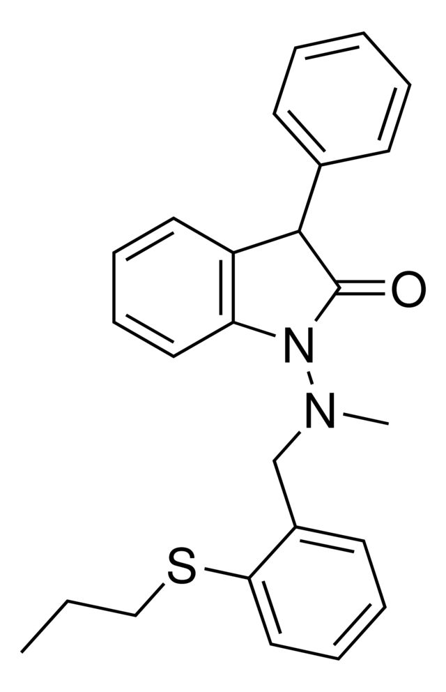 1-[Methyl[2-(propylsulfanyl)benzyl]amino]-3-phenyl-1,3-dihydro-2H-indol-2-one