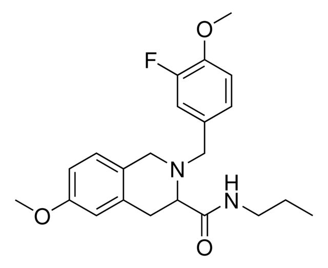 2-(3-Fluoro-4-methoxybenzyl)-6-methoxy-n-propyl-1,2,3,4-tetrahydro-3-isoquinolinecarboxamide