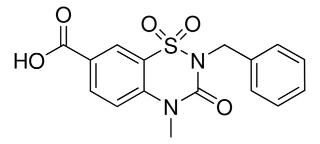 2-Benzyl-4-methyl-3-oxo-3,4-dihydro-2h-1,2,4-benzothiadiazine-7-carboxylic acid 1,1-dioxide