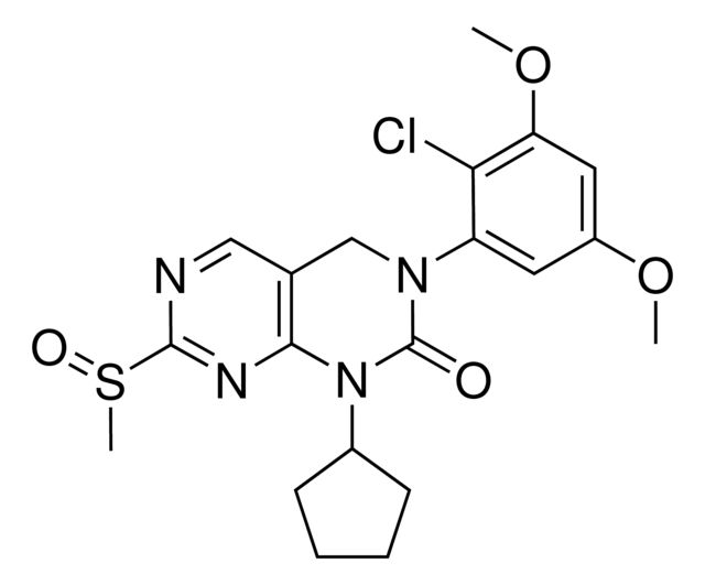 3-(2-Chloro-3,5-dimethoxyphenyl)-1-cyclopentyl-7-(methylsulfinyl)-3,4-dihydropyrimido[4,5-d]pyrimidin-2(1H)-one