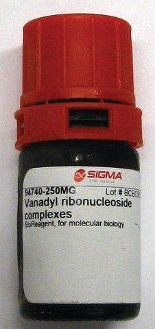 Vanadyl ribonucleoside complexes