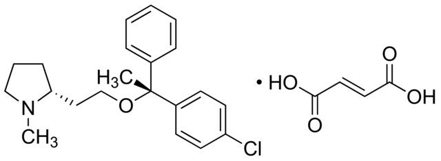 Clemastine for system suitability