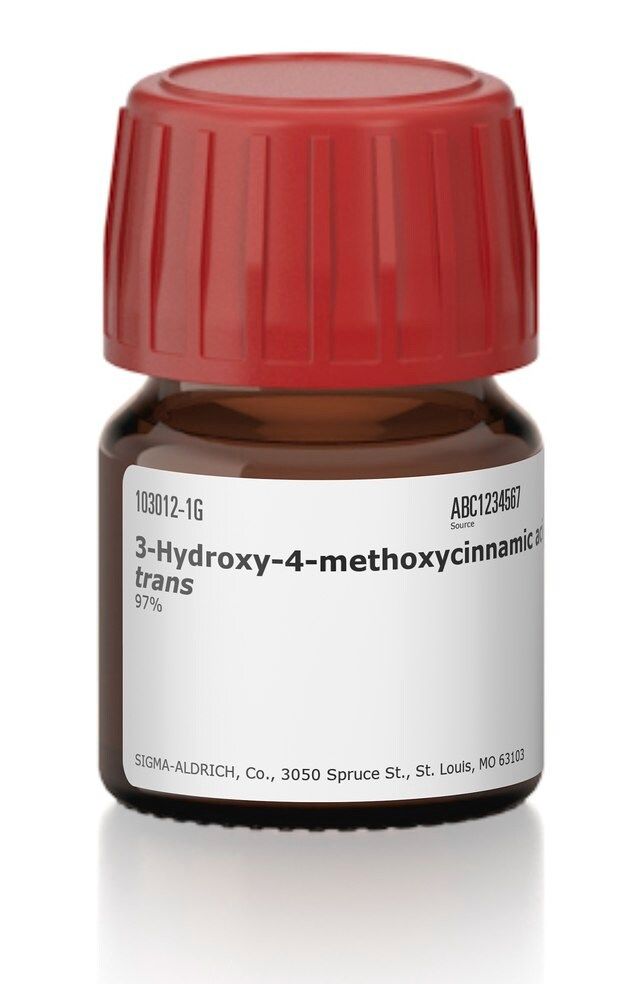 3-Hydroxy-4-methoxycinnamic acid, predominantly <i>trans</i>