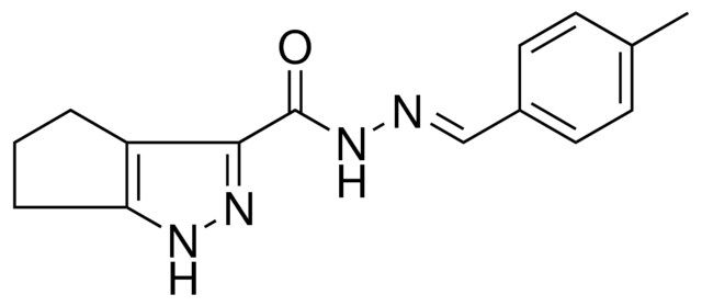 1,4,5,6-4H-CYCLOPENTAPYRAZOLE-3-CARBOXYLIC ACID (4-METHYL-BENZYLIDENE)-HYDRAZIDE