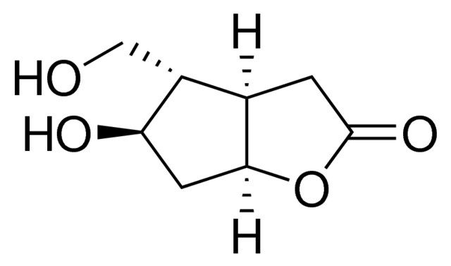 (3a<i>R</i>,4<i>S</i>,5<i>R</i>,6a<i>S</i>)-(-)-Hexahydro-5-hydroxy-4-(hydroxymethyl)-2<i>H</i>-cyclopenta[<i>b</i>]furan-2-one