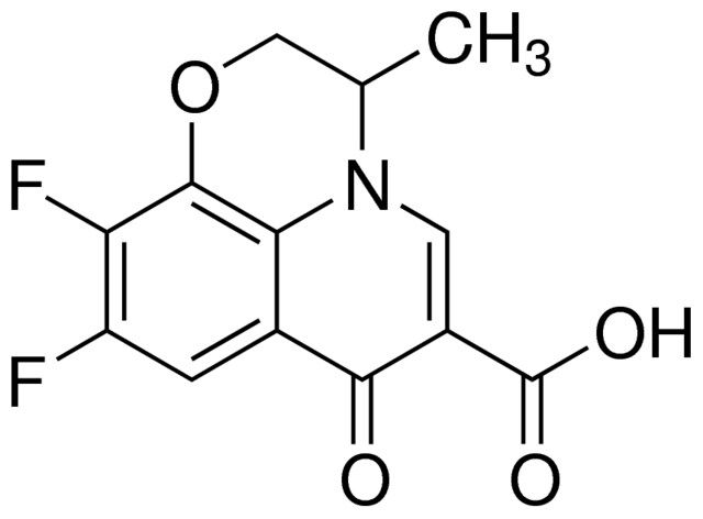 9,10-Difluoro-2,3-dihydro-3-methyl-7-oxo-7<i>H</i>-pyrido[1,2,3-de]-1,4-benzoxazine-6-carboxylic acid