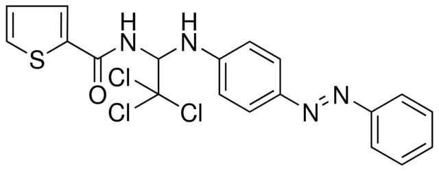 THIOPHENE-2-CARBOXYLIC ACID (2,2,2-TRICHLORO-1-(4-PHENYLAZO-PHENYLAMINO)ET)AMIDE