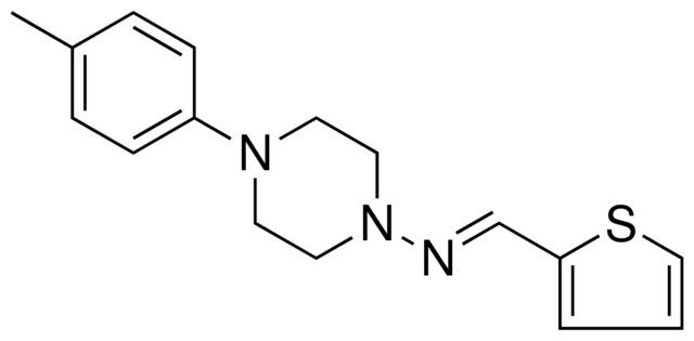 THIOPHEN-2-YLMETHYLENE-(4-P-TOLYL-PIPERAZIN-1-YL)-AMINE