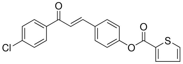 THIOPHENE-2-CARBOXYLIC ACID 4-(3-(4-CHLORO-PHENYL)-3-OXO-PROPENYL)-PHENYL ESTER