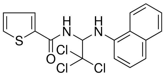 THIOPHENE-2-CARBOXYLIC ACID (2,2,2-TRICHLORO-1-(NAPHTHALEN-1-YLAMINO)-ET)-AMIDE