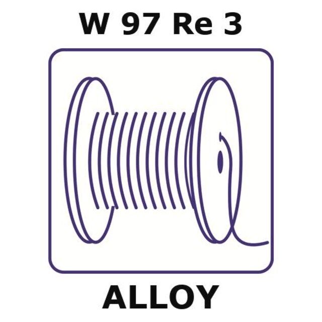 Tungsten-rhenium alloy, W97Re3