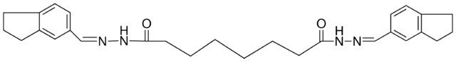 SUBERIC ACID BIS(5-INDANYLMETHYLENEHYDRAZIDE)