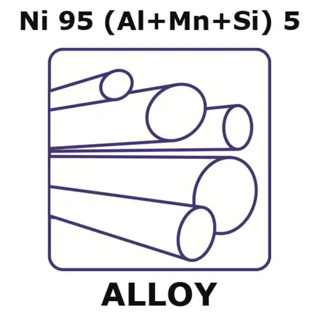 T2-thermocouple alloy, Ni95(Al+Mn+Si)5