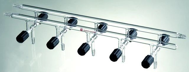 Synthware<sup>TM</sup> Vacuum/Inert Gas Manifold with double bank and high vacuum valves