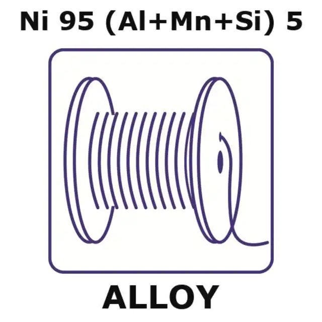 T2-thermocouple alloy, Ni95(Al+Mn+Si)5