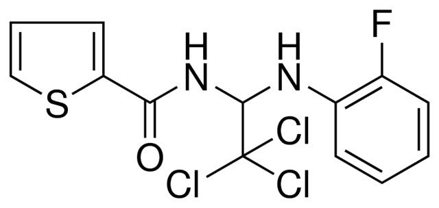 THIOPHENE-2-CARBOXYLIC ACID (2,2,2-TRICHLORO-1-(2-F-PHENYLAMINO)-ETHYL)-AMIDE