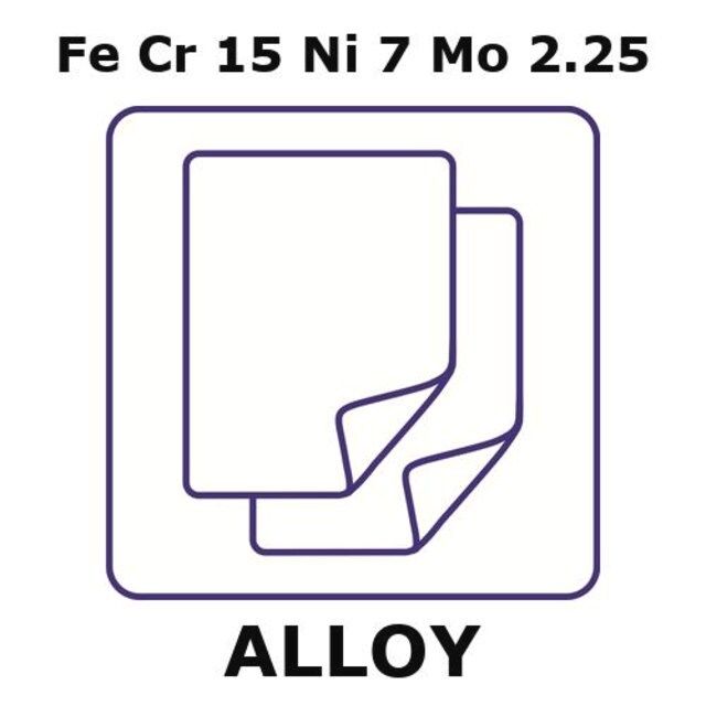 Stainless Steel-15-7PH alloy, FeCr15Ni7Mo2.25