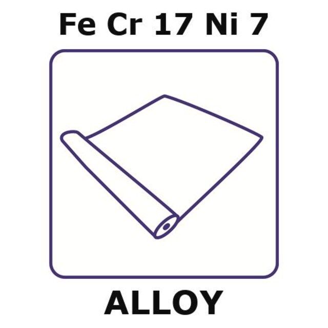 Stainless Steel-17-7PH alloy, FeCr17Ni7