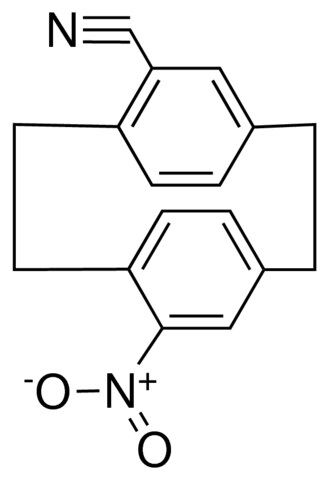 NITRO-TRICYCLO(8.2.2.2(4,7))HEXADECA-1(13),4,6,10(14),11,15-HEXAENE-CARBONITRILE