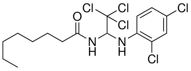 OCTANOIC ACID (2,2,2-TRICHLORO-1-(2,4-DICHLORO-PHENYLAMINO)-ETHYL)-AMIDE