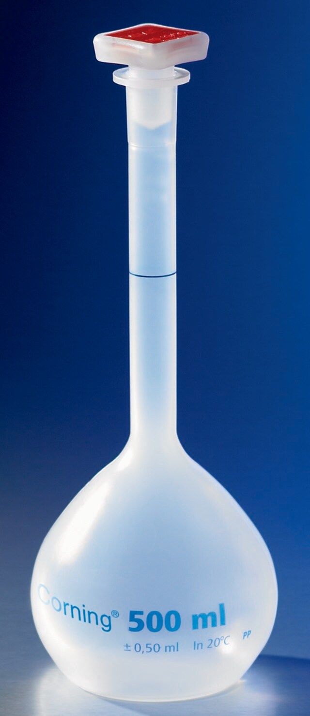 Corning<sup>®</sup> reusable volumetric flask, Class B