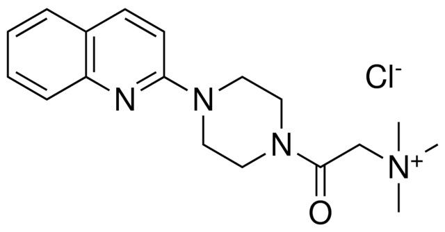 N,N,N-TRIMETHYL-2-OXO-2-(4-(2-QUINOLINYL)-1-PIPERAZINYL)ETHANAMINIUM CHLORIDE