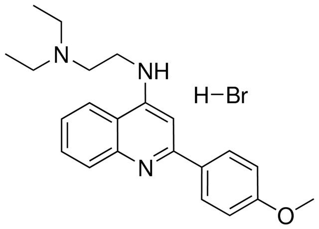 N(1),N(1)-DIETHYL-N(2)-(2-(4-METHOXYPHENYL)-4-QUINOLINYL)-1,2-ETHANEDIAMINE HYDROBROMIDE