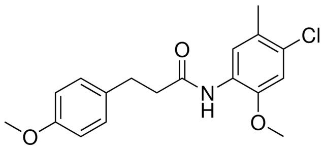 N-(4-CHLORO-2-METHOXY-5-METHYLPHENYL)-3-(4-METHOXYPHENYL)PROPANAMIDE