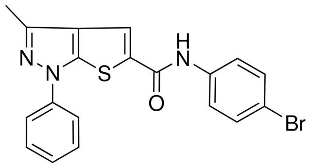 N-(4-BROMOPHENYL)-3-METHYL-1-PHENYL-1H-THIENO(2,3-C)PYRAZOLE-5-CARBOXAMIDE