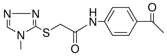 N-(4-ACETYL-PHENYL)-2-(4-METHYL-4H-(1,2,4)TRIAZOL-3-YLSULFANYL)-ACETAMIDE