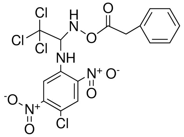 N-(4-CHLORO-2,5-DINITROPHENYL)-N-(2,2,2-TRICHLORO-1-{[(PHENYLACETYL)OXY]AMINO}ETHYL)AMINE