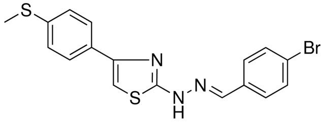 N-(4-BROMO-BENZYLIDENE)-N'-(4-(4-METHYLSULFANYL-PHENYL)-THIAZOL-2-YL)-HYDRAZINE