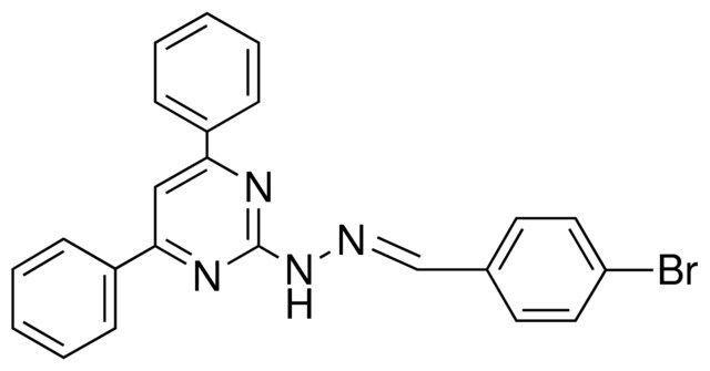 N-(4-BROMO-BENZYLIDENE)-N'-(4,6-DIPHENYL-PYRIMIDIN-2-YL)-HYDRAZINE