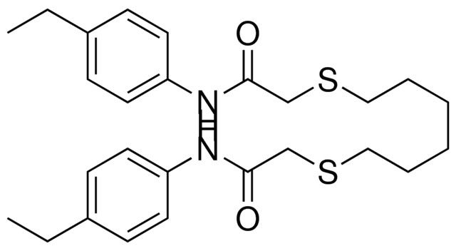 N-(4-ET-PH)-2-(6-((4-ET-PHENYLCARBAMOYL)-METHYLSULFANYL)-HEXYLSULFANYL)ACETAMIDE